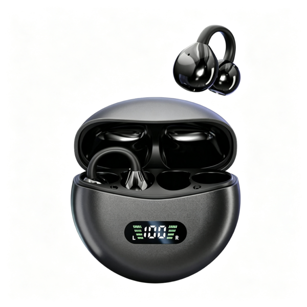 Second image of M79 Clip On AI Translation Open Ear Wireless Earbuds Sports Earphones LED Digital Display TWS Headphones